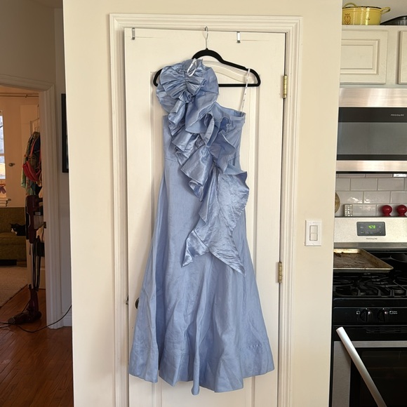 Aje Adelia Midi Ruffle Dress - Picture 2 of 7